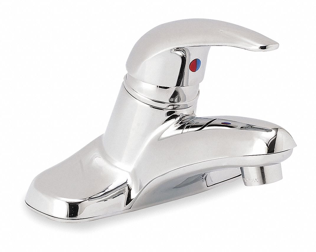 Lavatory Faucet, Lever Handle, 3 7/8 In.