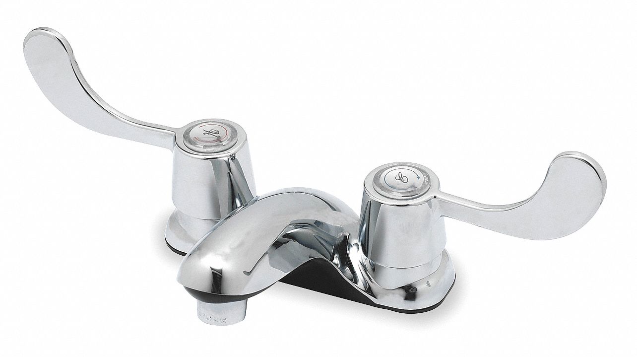 Lavatory Faucet, Blade Handle, 3 11/16 In