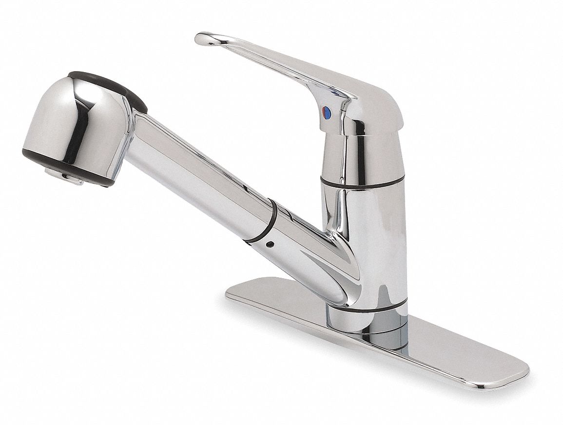 Kitchen Faucet, Lever Handle w/ Spray
