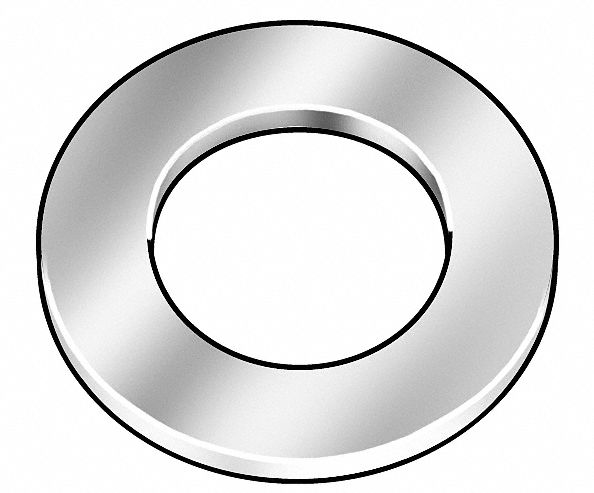 Flat Washer, Ylw Zinc, Fits 3/4 In, Pk 20