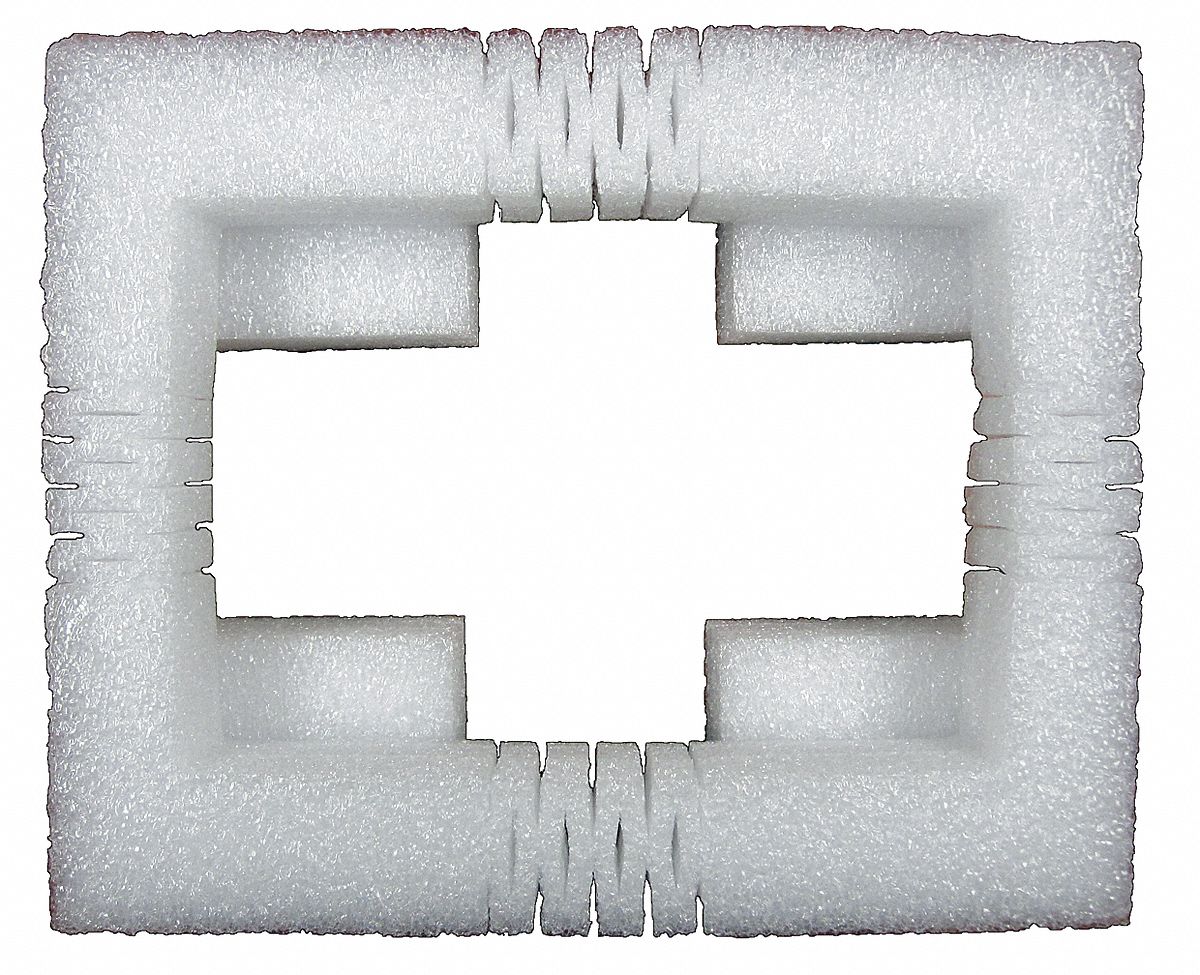 Lightbulb End Cap, PE, 4x10x12In, Wht, Pk 24