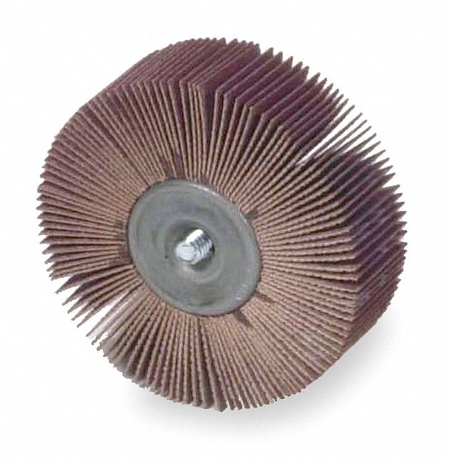 Flap Wheel, CA, 3x1x1/4-20 Shank, 80G