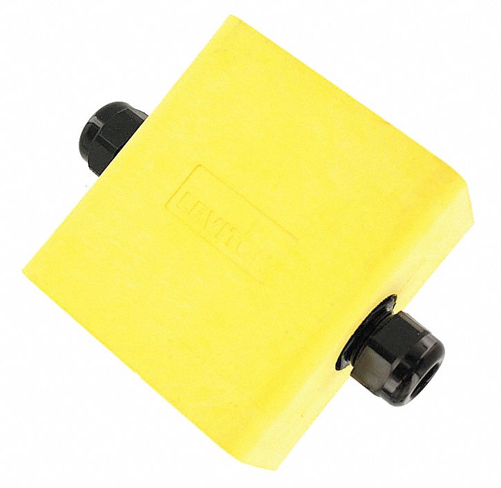 Portable Outlet Box, Feed Thru, Extra Deep