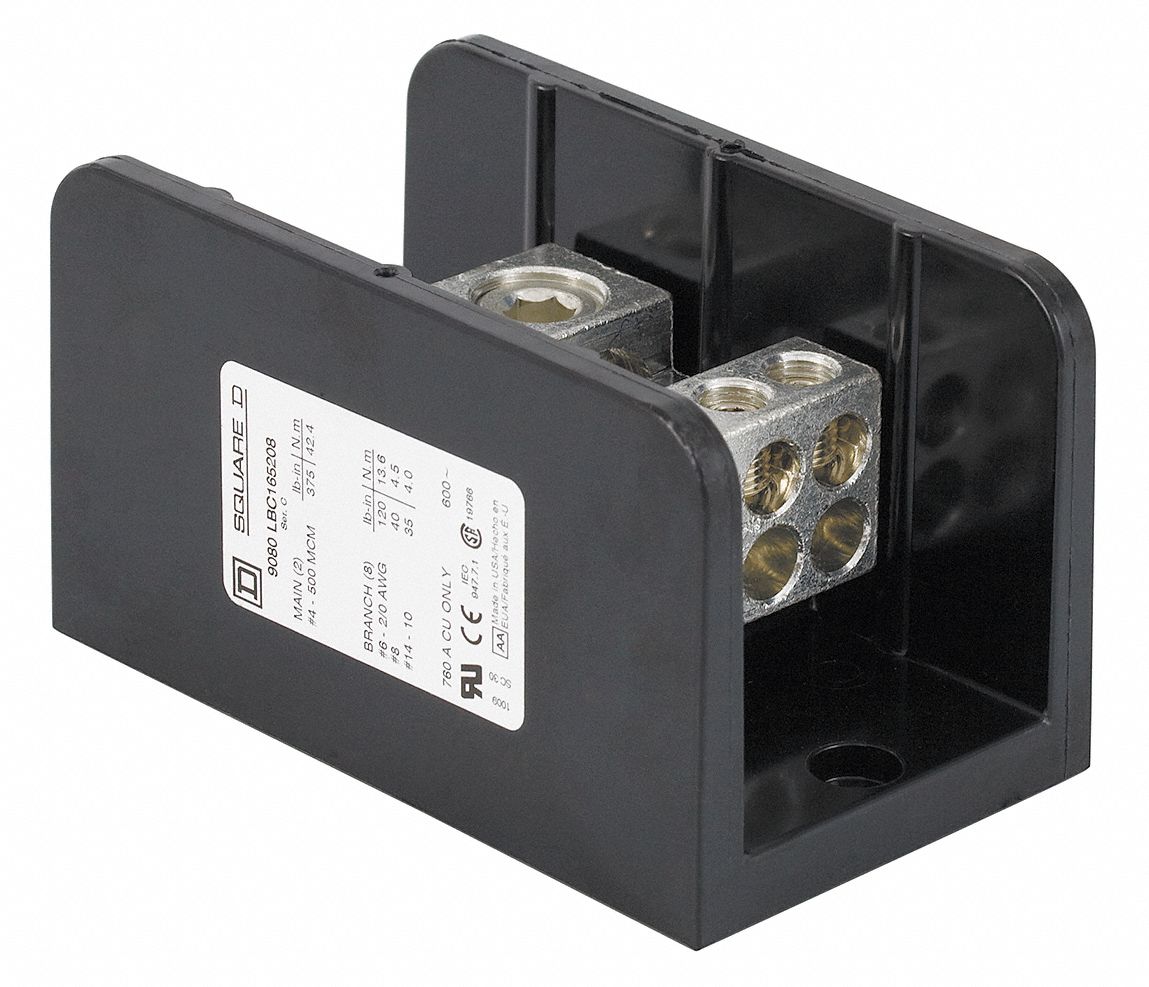 Distribution Block, Standard, 600 VAC, 760A