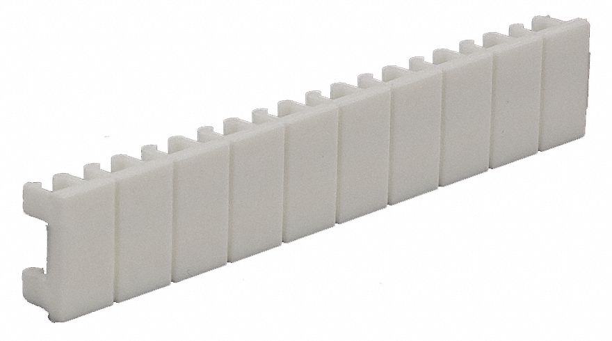 Clip-In Marker Strips, Nylon, White
