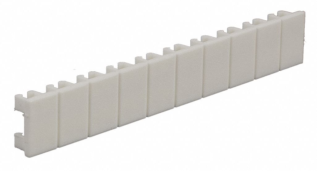 Clip-In Marker Strips, Nylon, White