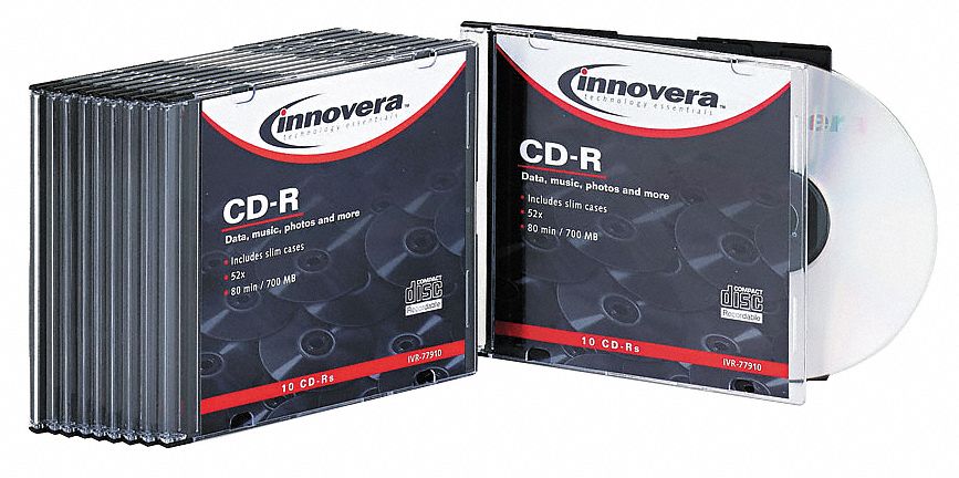 CD+R, 700MB, PK10