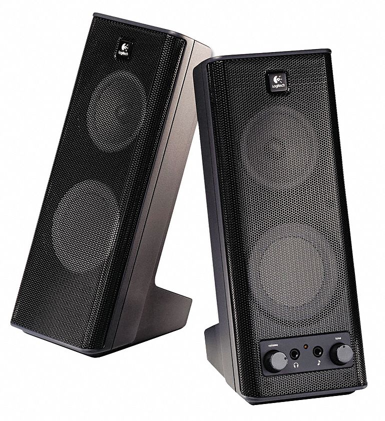 Computer Speakers, Black, 10 Watts