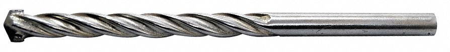Masonry Bit, 5/16 In, 6 In L, Shank 1/4 In