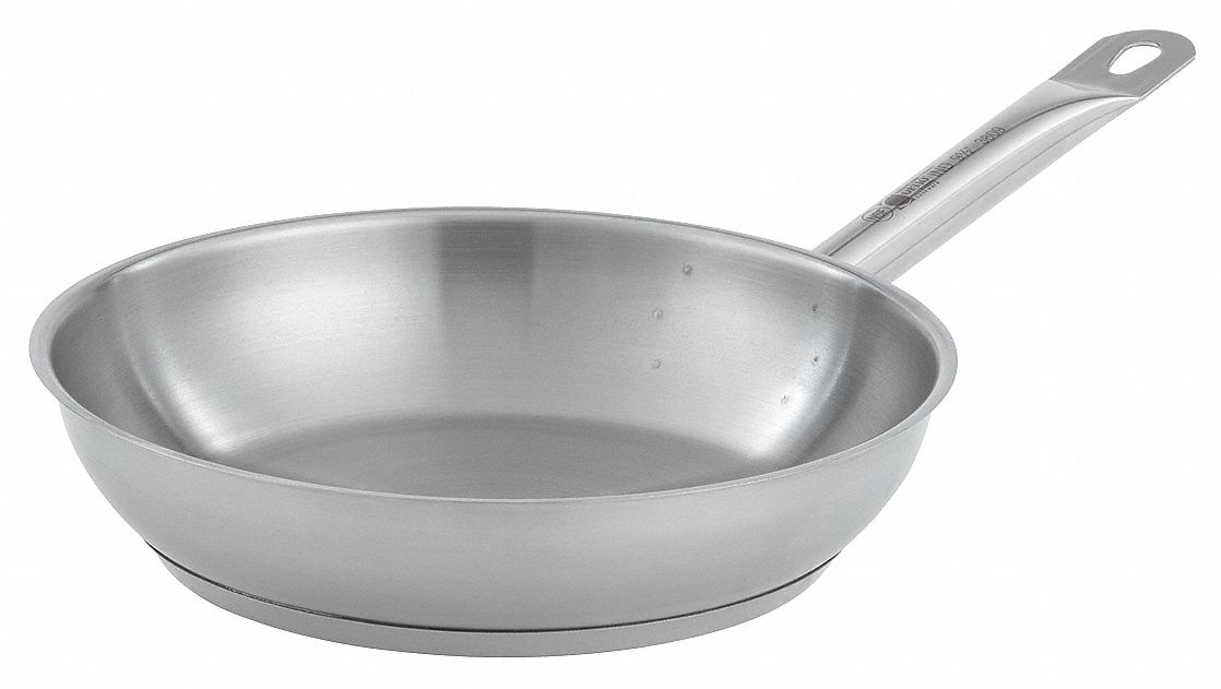 Stainless Steel Fry Pan, 8 In. Dia.