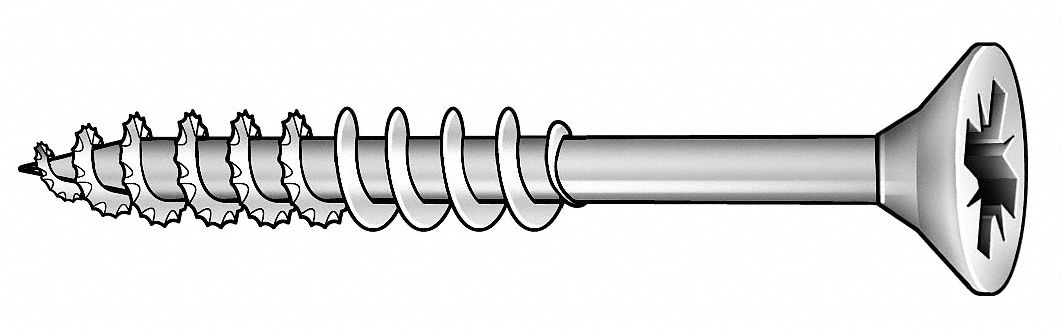 Deck Screw, #8, Pk 90