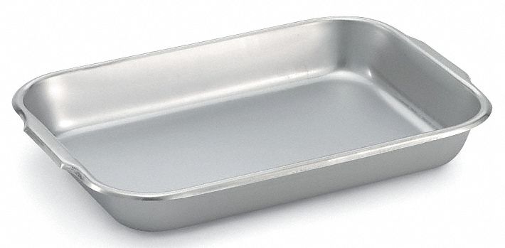 Bake/Roast Pan, Stainless Steel, 6-1/2 Qt.