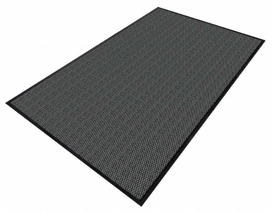 Entrance Mat, Yarn/PVC, Charcoal, 2x3 ft.