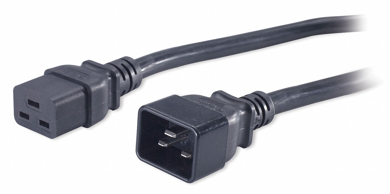 Power Cord, IEC C19 to IEC C20, 6.5Ft, 16A