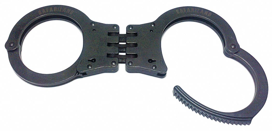 Oversized Steloy Hinge Handcuff-Black