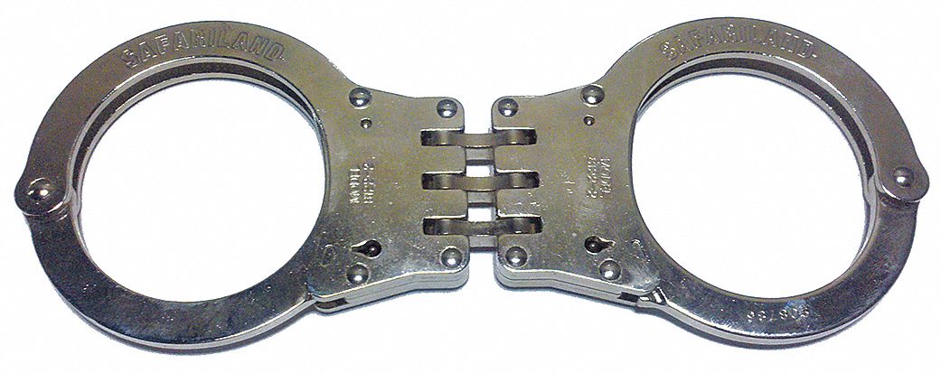 Oversized Hinge Handcuffs-Nickel