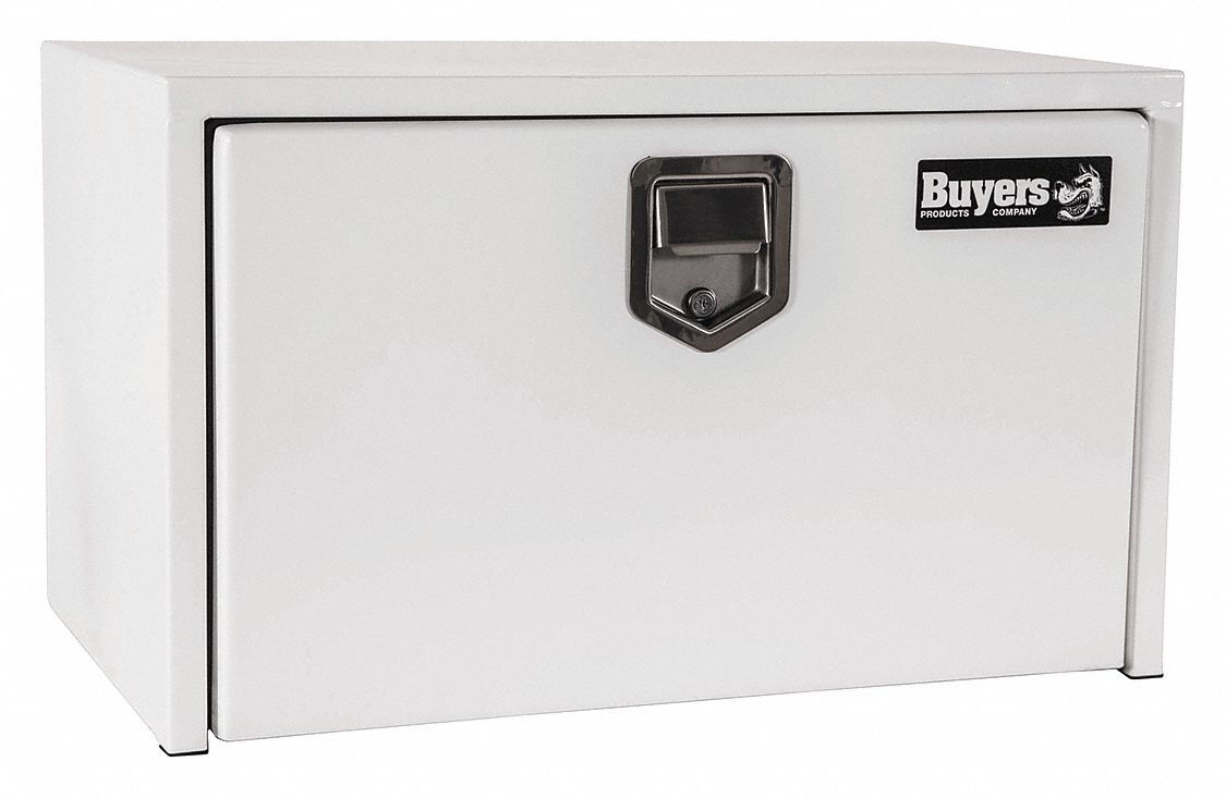 Underbody Truck Box, 36Wx18 Dx18 In H, Wht