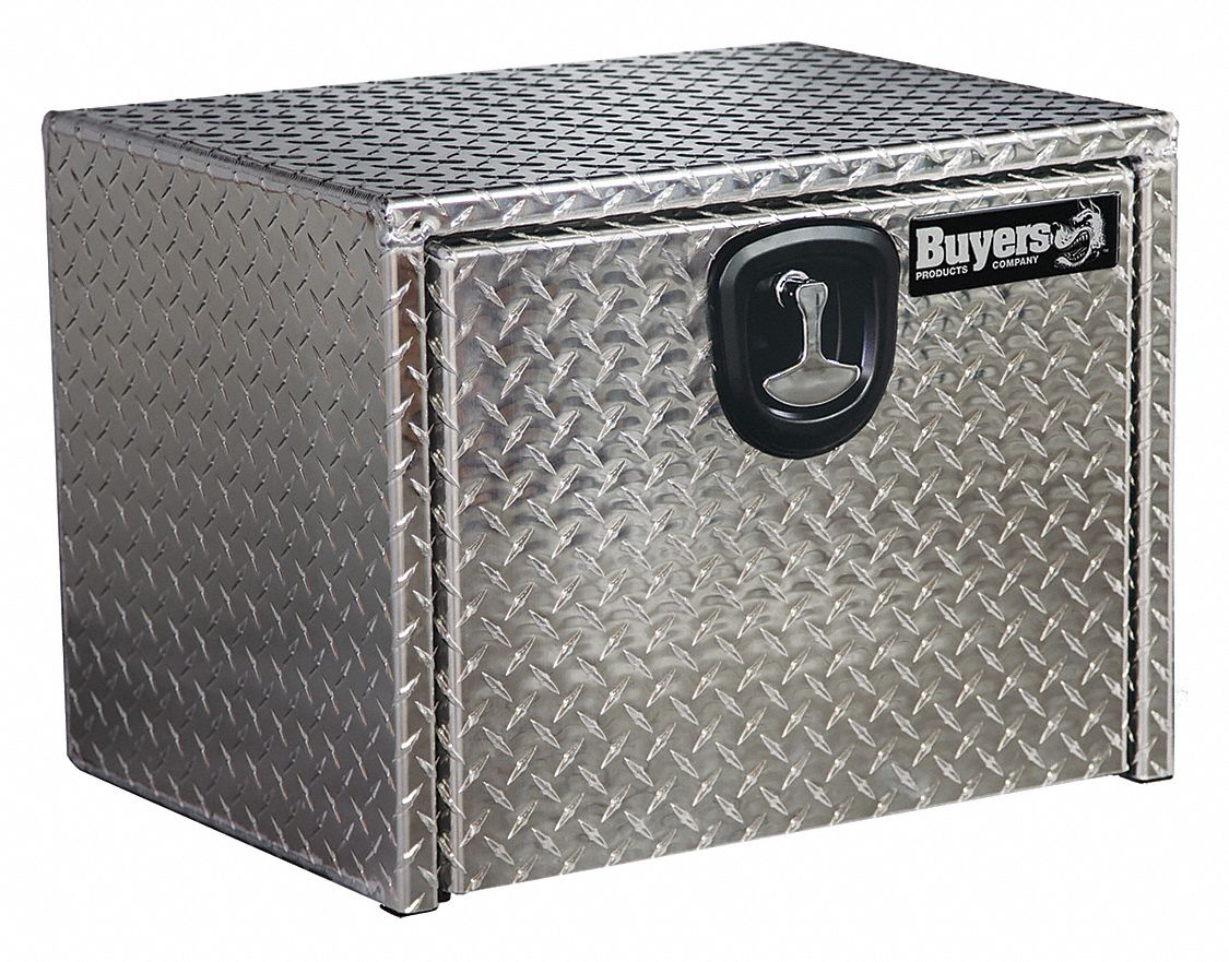 Truck Box, 24 Wx24 Dx24 In H, Silver