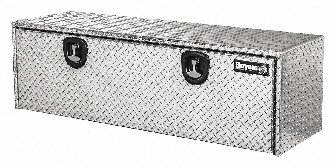Truck Box, 48 Wx24 Dx24 In H, Silver