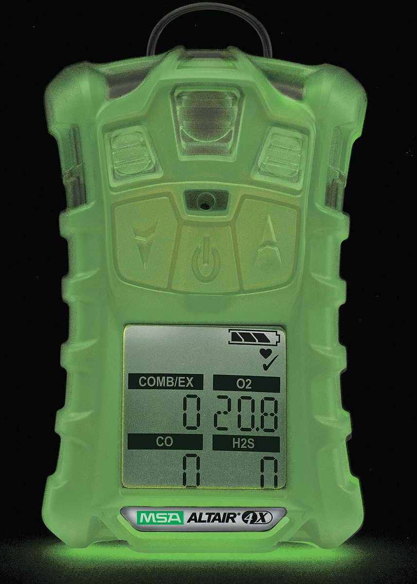 Multi-Gas Detector, 4 Gas, -4 to 122F, LCD