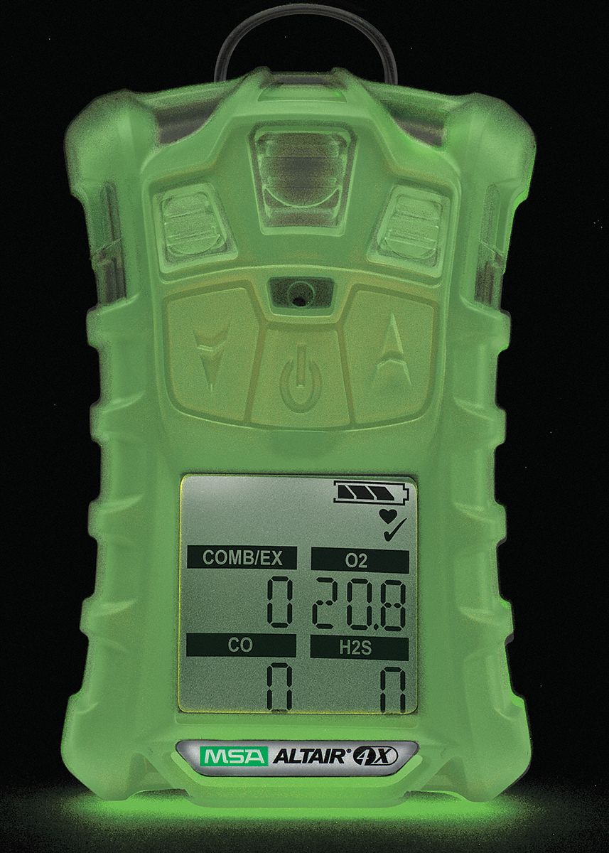 Multi-Gas Detector, 3 Gas, -4 to 122F, LCD