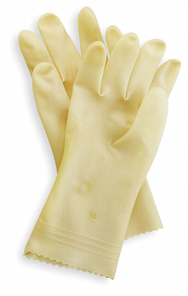 Chemical Resistant Glove, 18 mil, Sz 9, PR