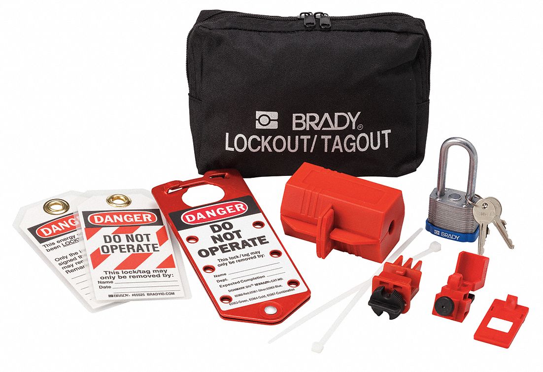 Portable Lockout Kit, Filled, Electrical, 8