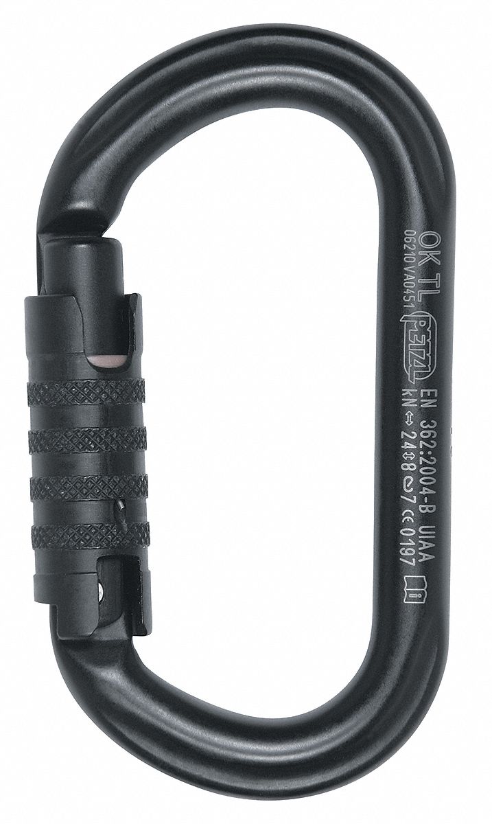 Carabiner, Aluminum, Tri-Action Auto Lock