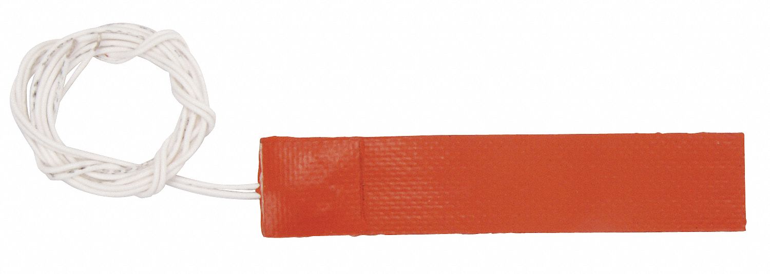 Strip Heater, Silicone Rubber, 6 In. L