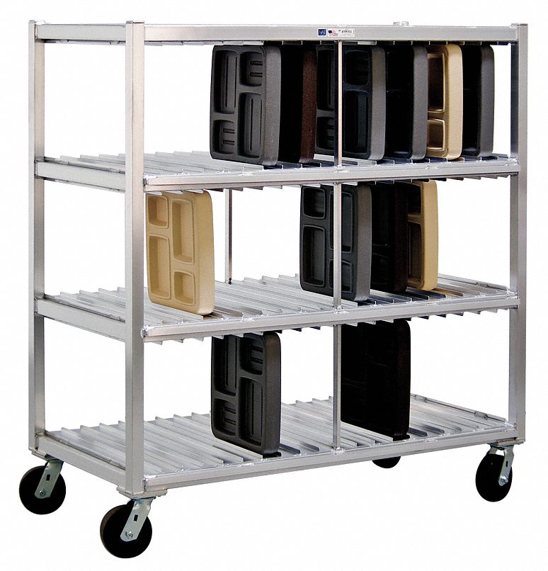 Mobile Tray Drying Rack, 3 Levels