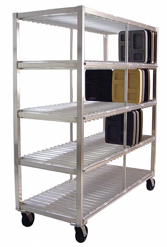 Mobile Tray Drying Rack, 4 Levels