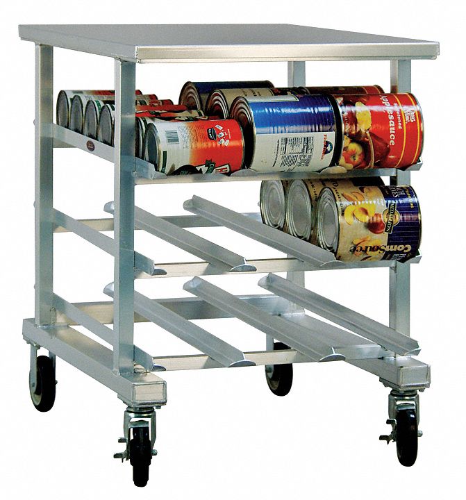 Can Rack, Alum Top, 25W x 35D x 35 in. H