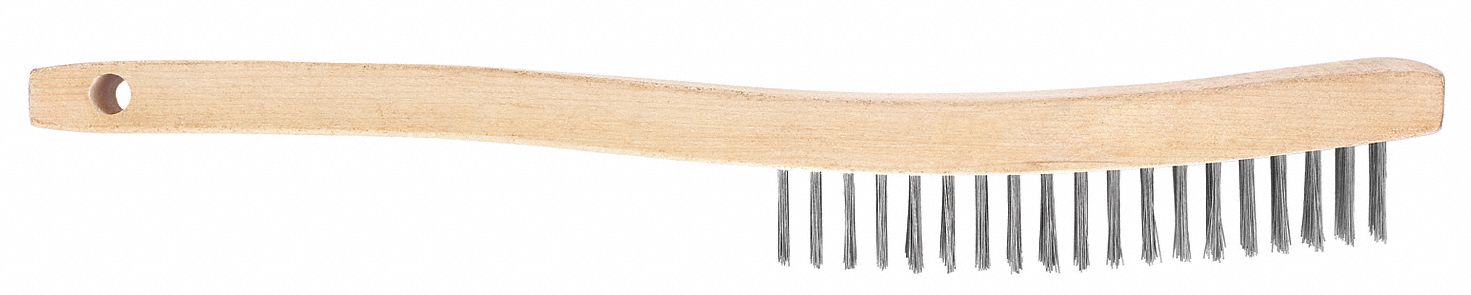 Shoe Hndl Scratch Brush, Rows 4 x 15, SS