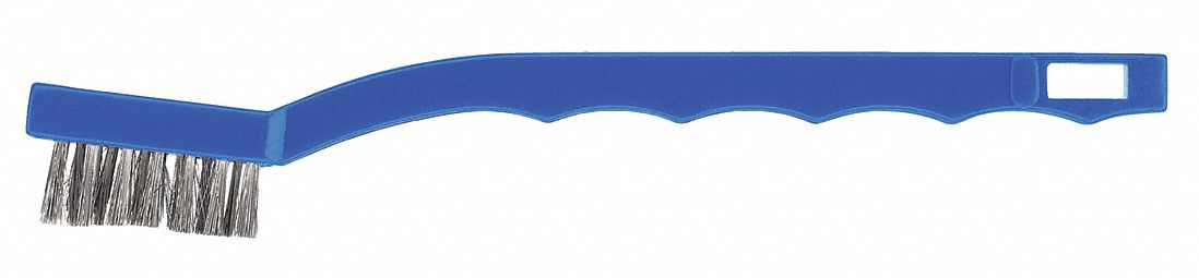 Curved Scratch Brush, Rows 3 x 7, SS Wire