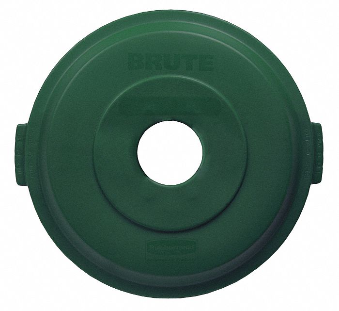 Recycling Bottle & Cans Lid, Green, 24In L