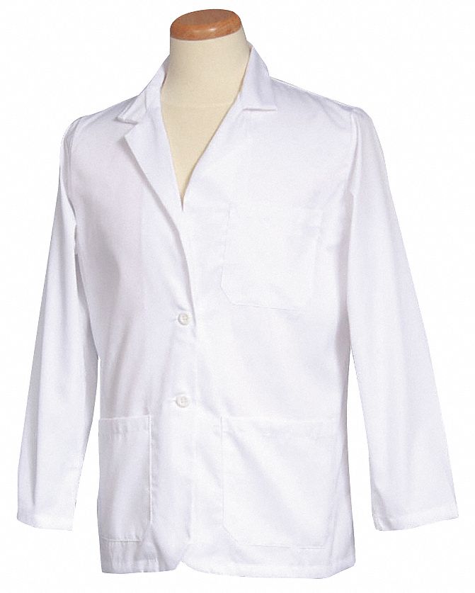 Consultation Jacket, M, White, 30 In. L