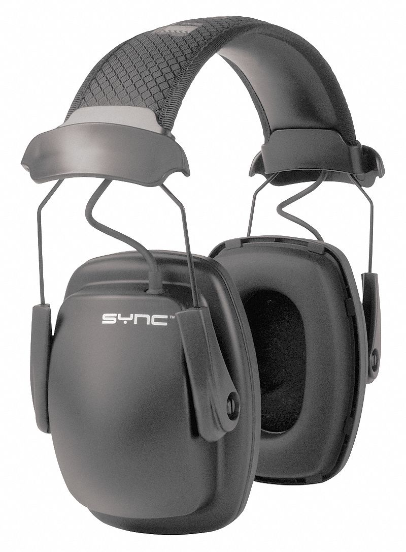 Electronic Ear Muff, 25dB, Bk, 3.5mm Jack