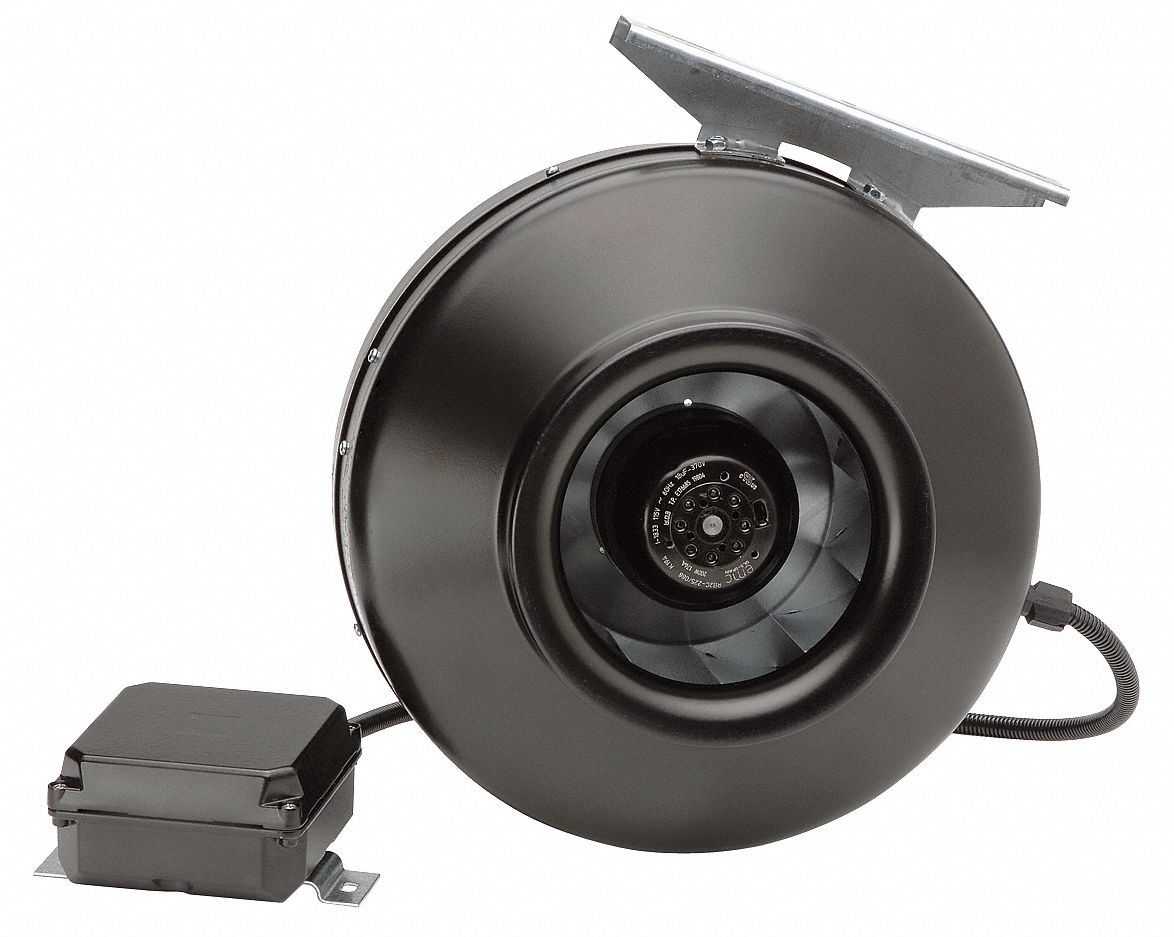 Inline Centrifugal Duct Fan, 9-1/2 In. W