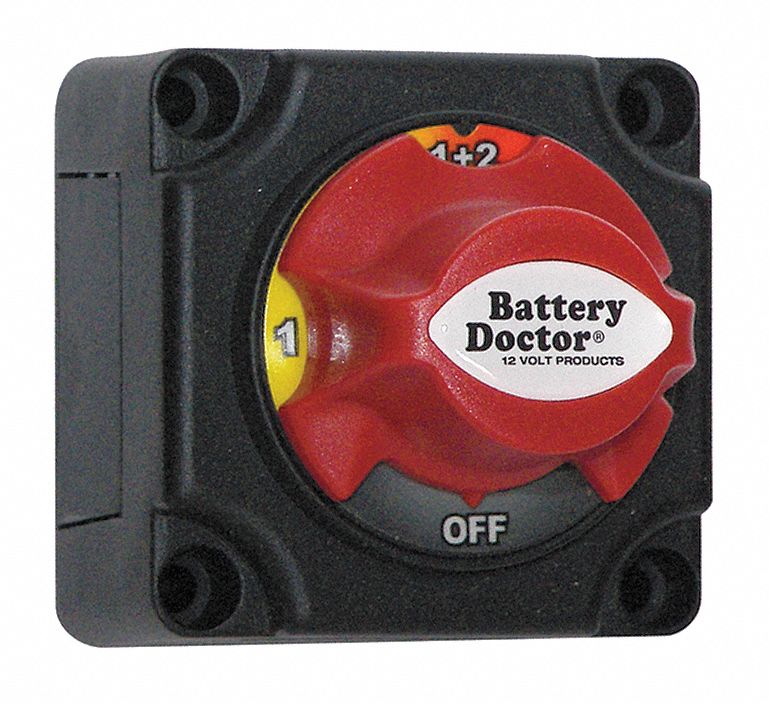 Dial Battery Disconnect  Switch, 24 V