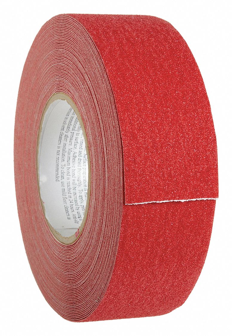 Antislip Tape, Red, 2 In x 60 ft.