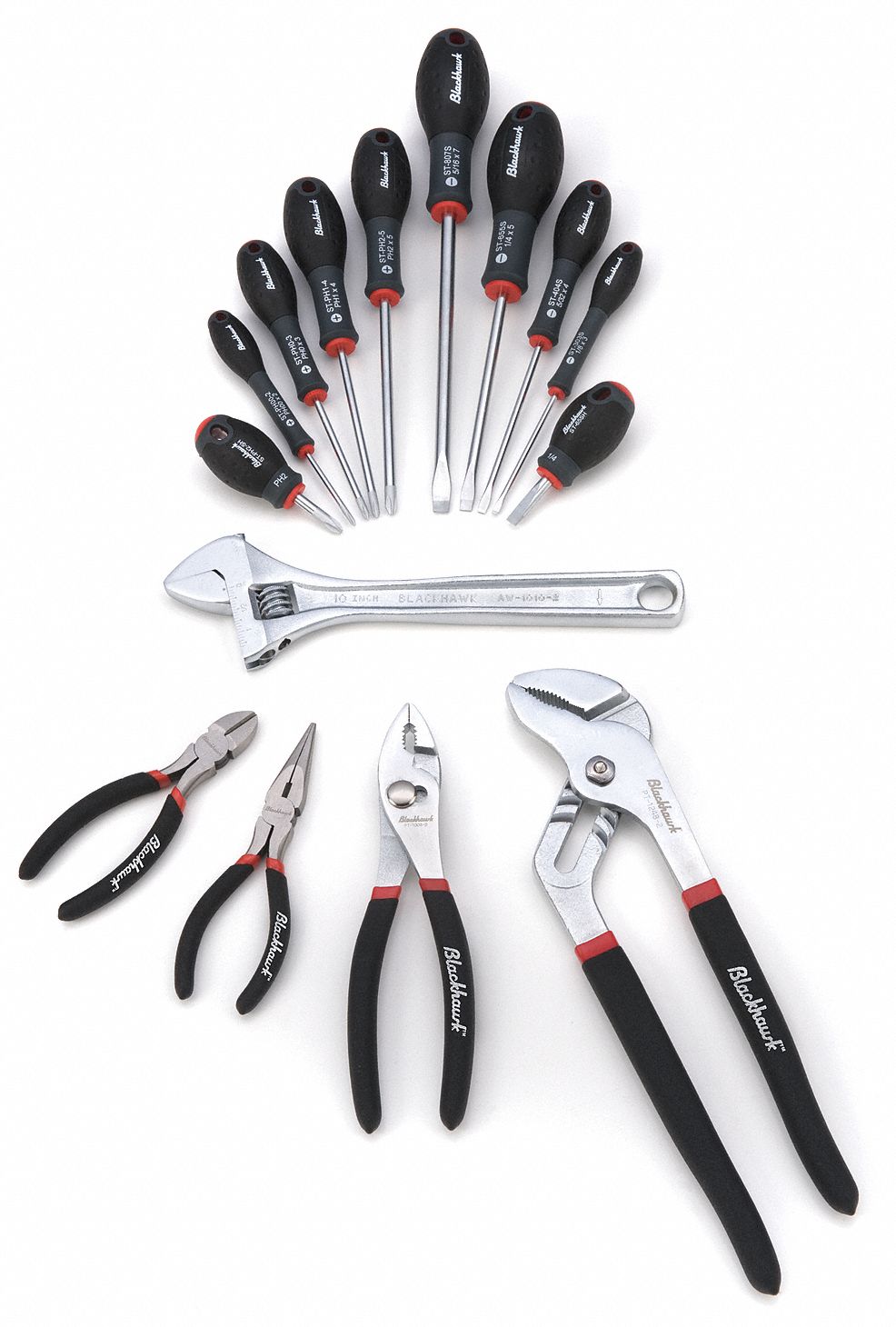 Tool Set, Wrench, Plier, Screwdriver, 15 Pcs