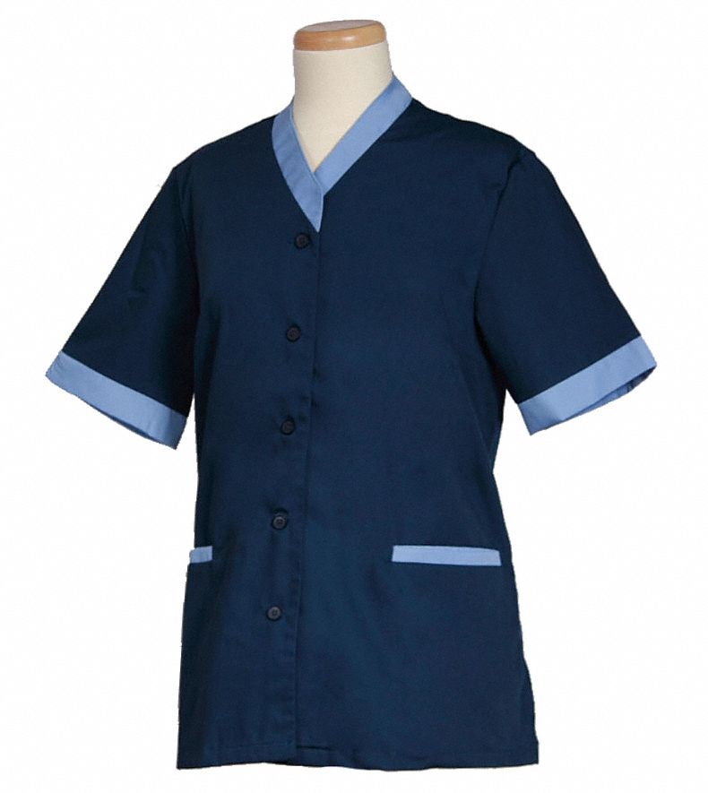 Women's Shirt, Navy/Ciel, L