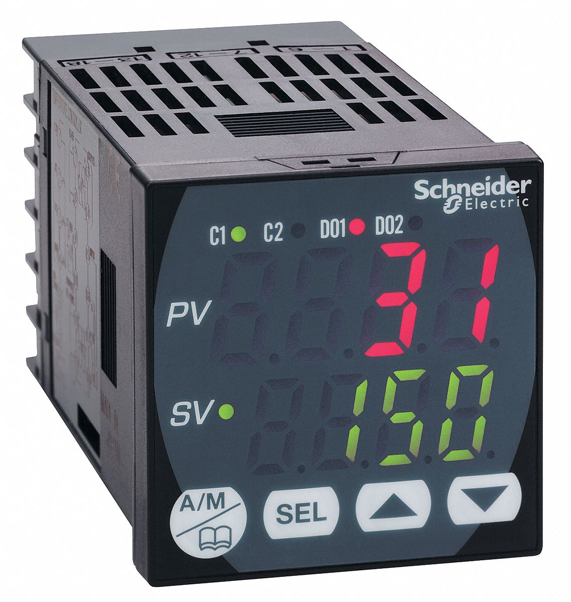 Temp Ctrl, 1 SSR, 100/240 VAC, 1/16DIN, Mod