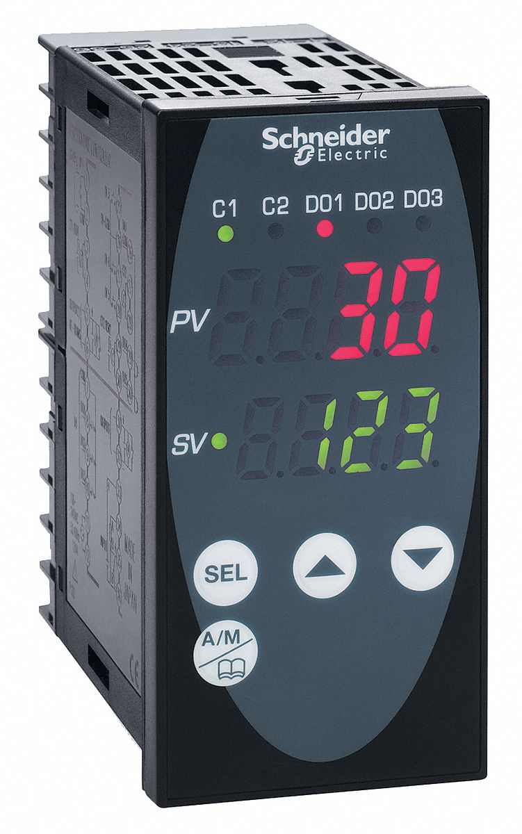 Temp Ctrl, 1 SSR, 100/240 VAC, 1/8DIN, Mod
