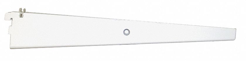 16 IN White Dual-Trak Shelf Bracket