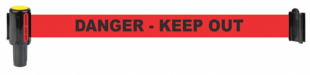 R, Poly Fabric, Danger Keep Out, Banner
