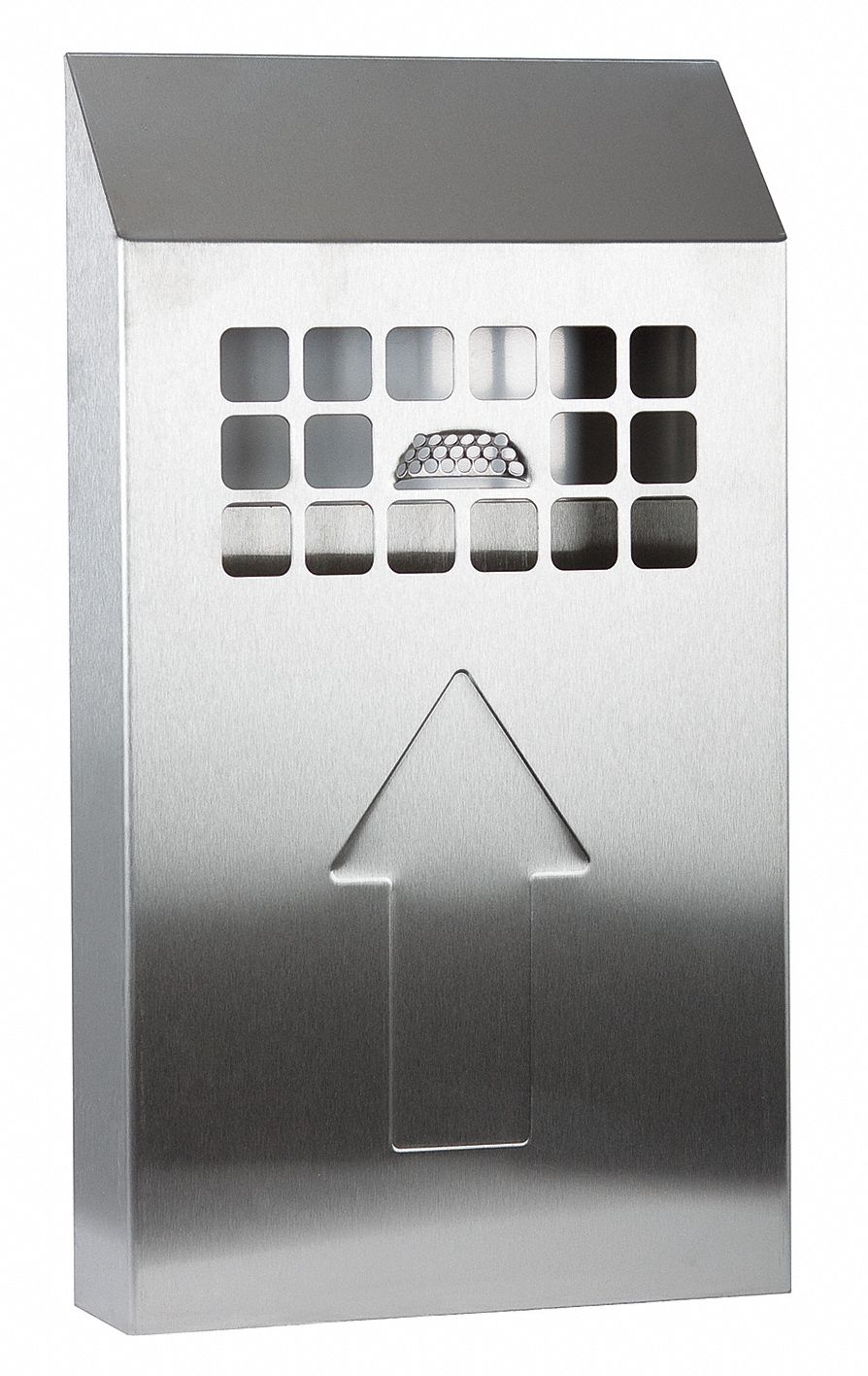 Bin Smoking Station, SS, 17 In. H