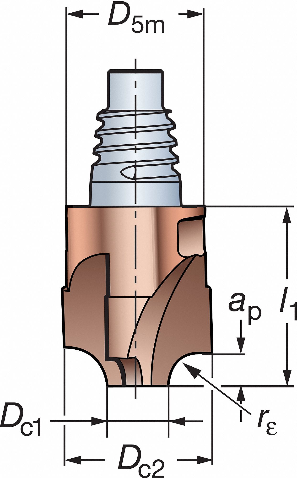 Mill Insert, 170-22-281085E-PRHN 1030
