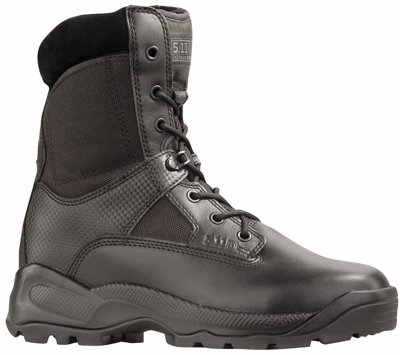 Tactical Boots, Pln, Mens, 11W, Black, 1PR
