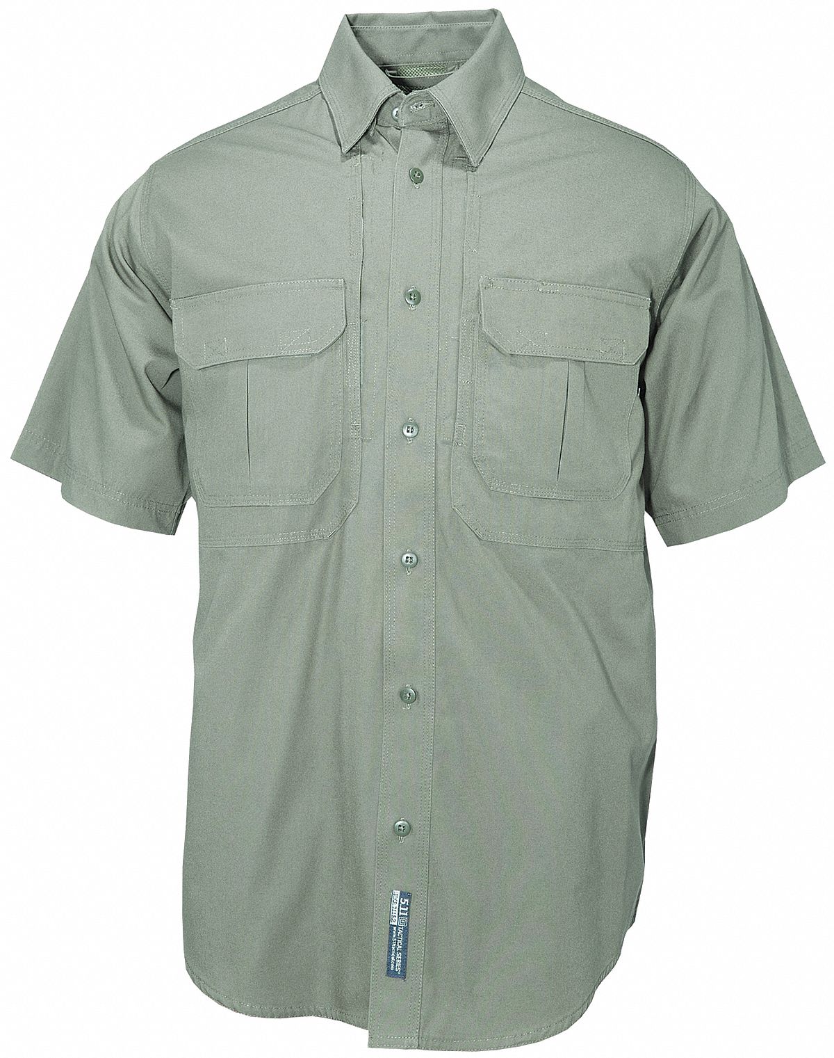 Woven Tactical Shirt, SS, OD Green, L
